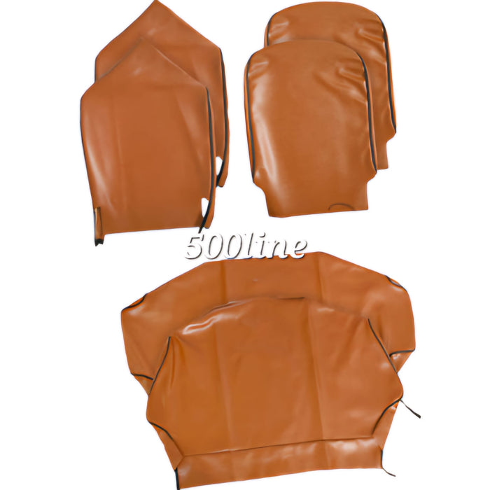 Ochre seat cover kit for vintage Fiat 500 R High quality