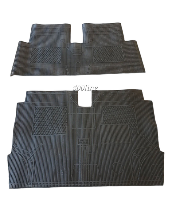 Renault 4 black high quality rubber mat kit