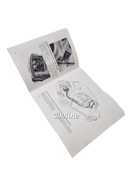 Libretto uso e manutenzione Fiat 500 F L dal 1972 d'epoca