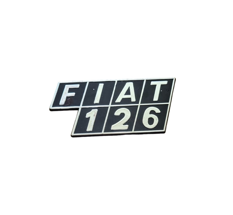 Fiat 500 FR plastic rear lettering frieze