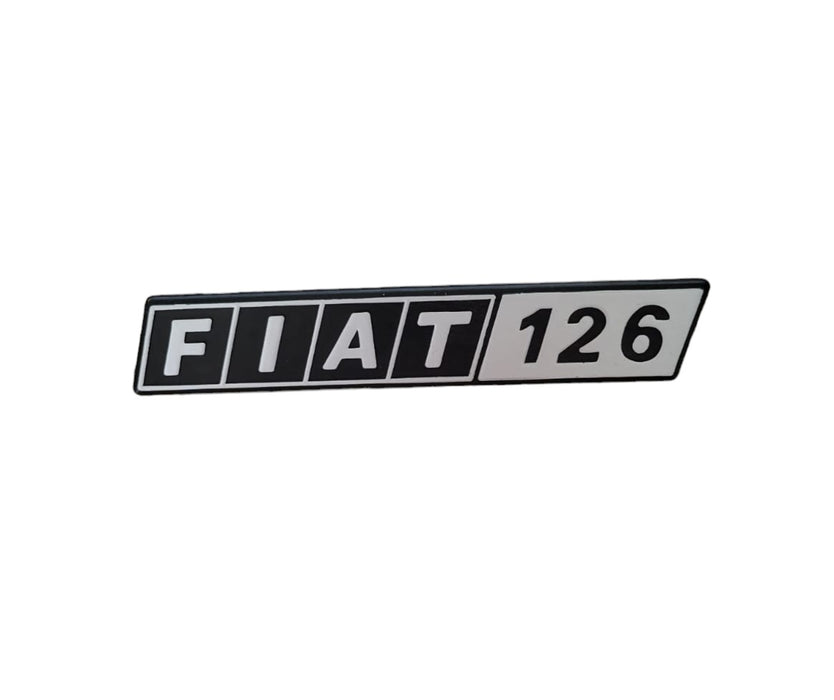 Fiat 500 FR plastic rear lettering frieze