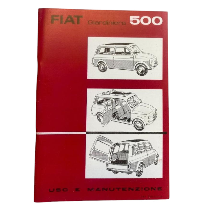 Libretto uso e manutenzione Fiat 500 Giardiniera