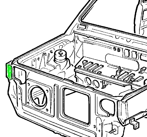 Reparatur der Scheinwerferbefestigung. Kotflügel vorne rechts Fiat Panda 141