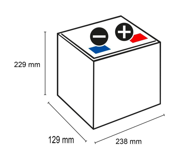 VARTA B32 Blue Dynamic 12V 45Ah 330A Car battery 545 156 033 Fiat 500 vintage