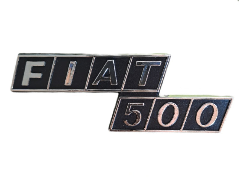 Fregio scritta posteriore in plastica Fiat 500 F R