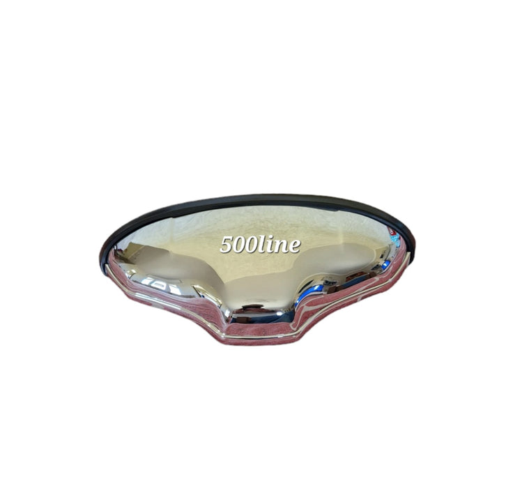 Plate light in chromed steel zamak High quality vintage Fiat 500 FLR