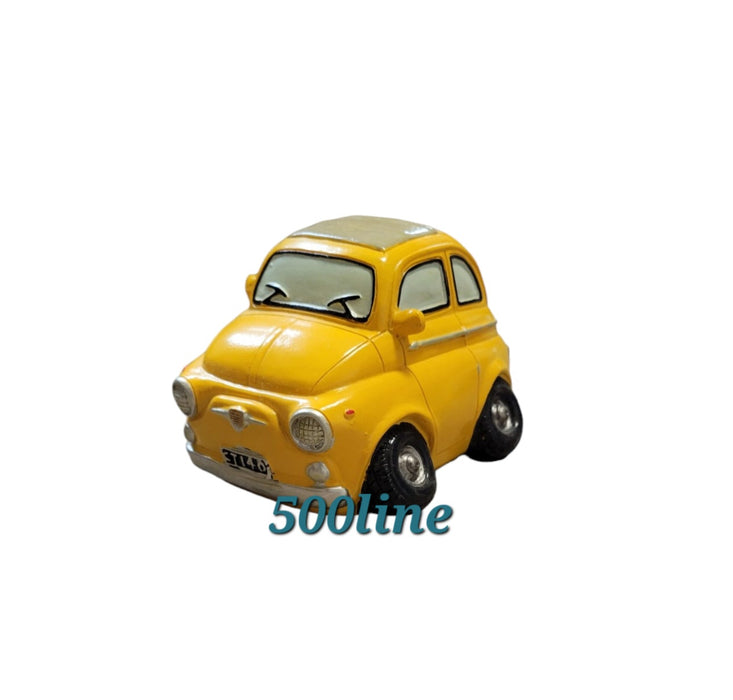 Salvadanaio soprammobile Fiat 500 vati coloro 12x7x10cm