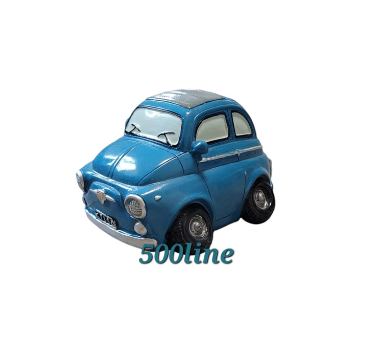 Salvadanaio soprammobile Fiat 500 vati coloro 12x7x10cm