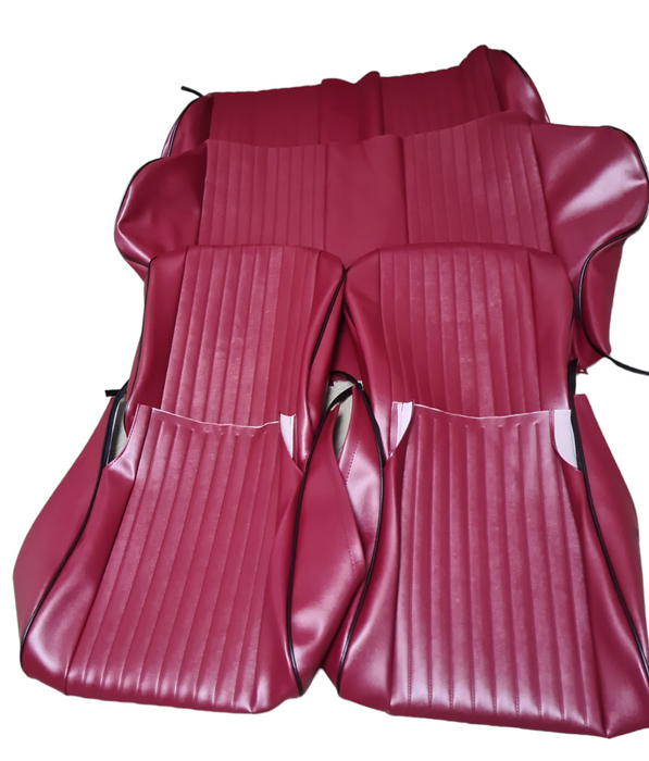 High quality vintage Fiat 500 L burgundy seat cover kit