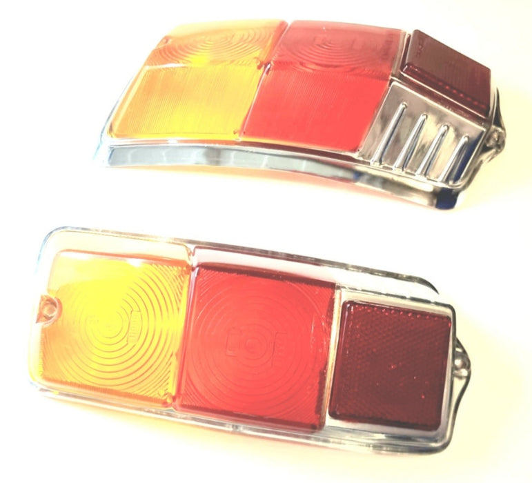 Pair of rear light covers Fiat 500 FLR