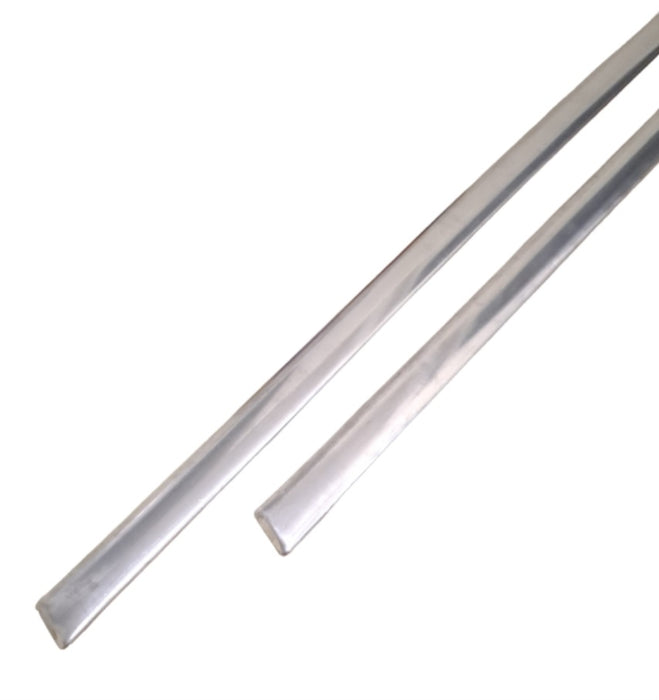 Pair of high quality Fiat 500 FL chromed steel door sill mouldings