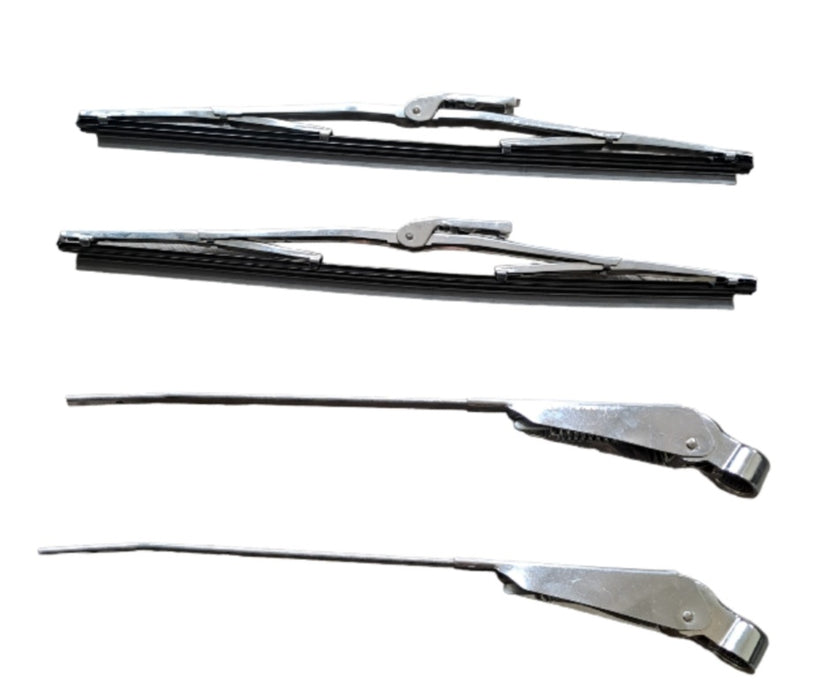 Complete kit of brushes and wiper arms for Fiat 500 FLR Giardiniera