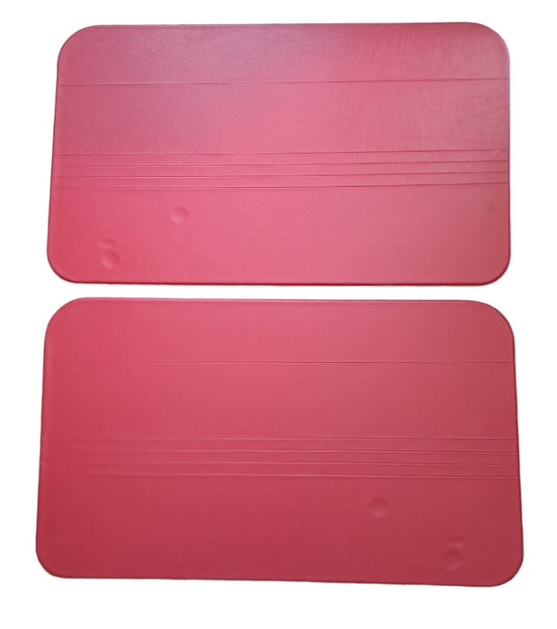 Pair of front door panels in red Fiat 500 F