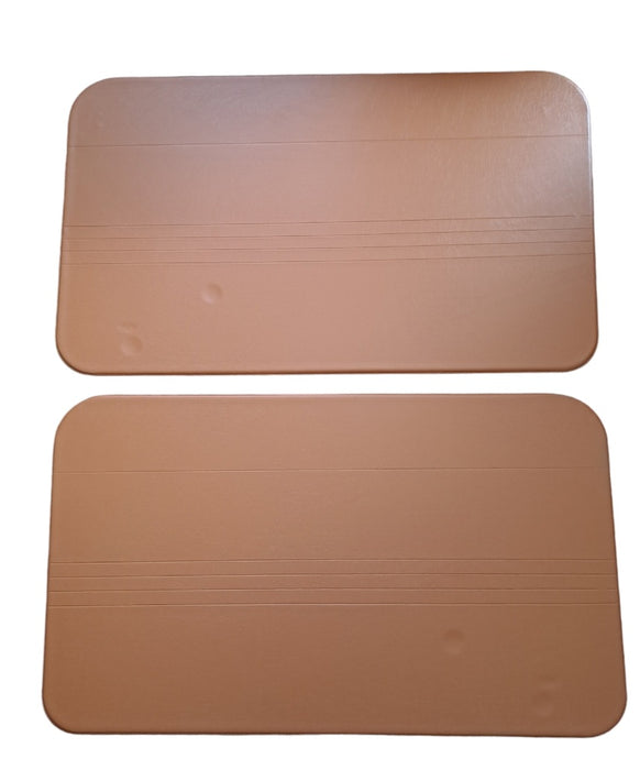 Pair of front door panels in ocher color Fiat 500 F