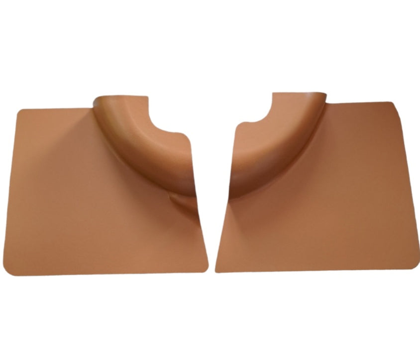 Pair of rear door panels in ocher color Fiat 500 FR