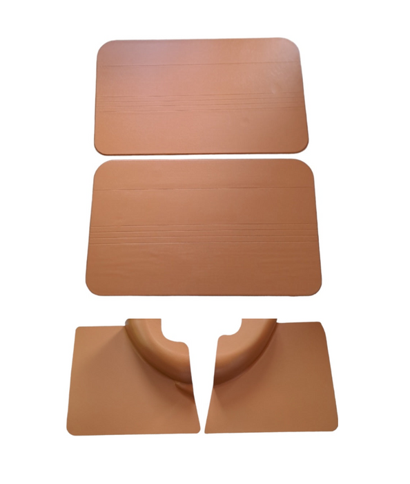 Complete kit of Fiat 500 R ocher panels